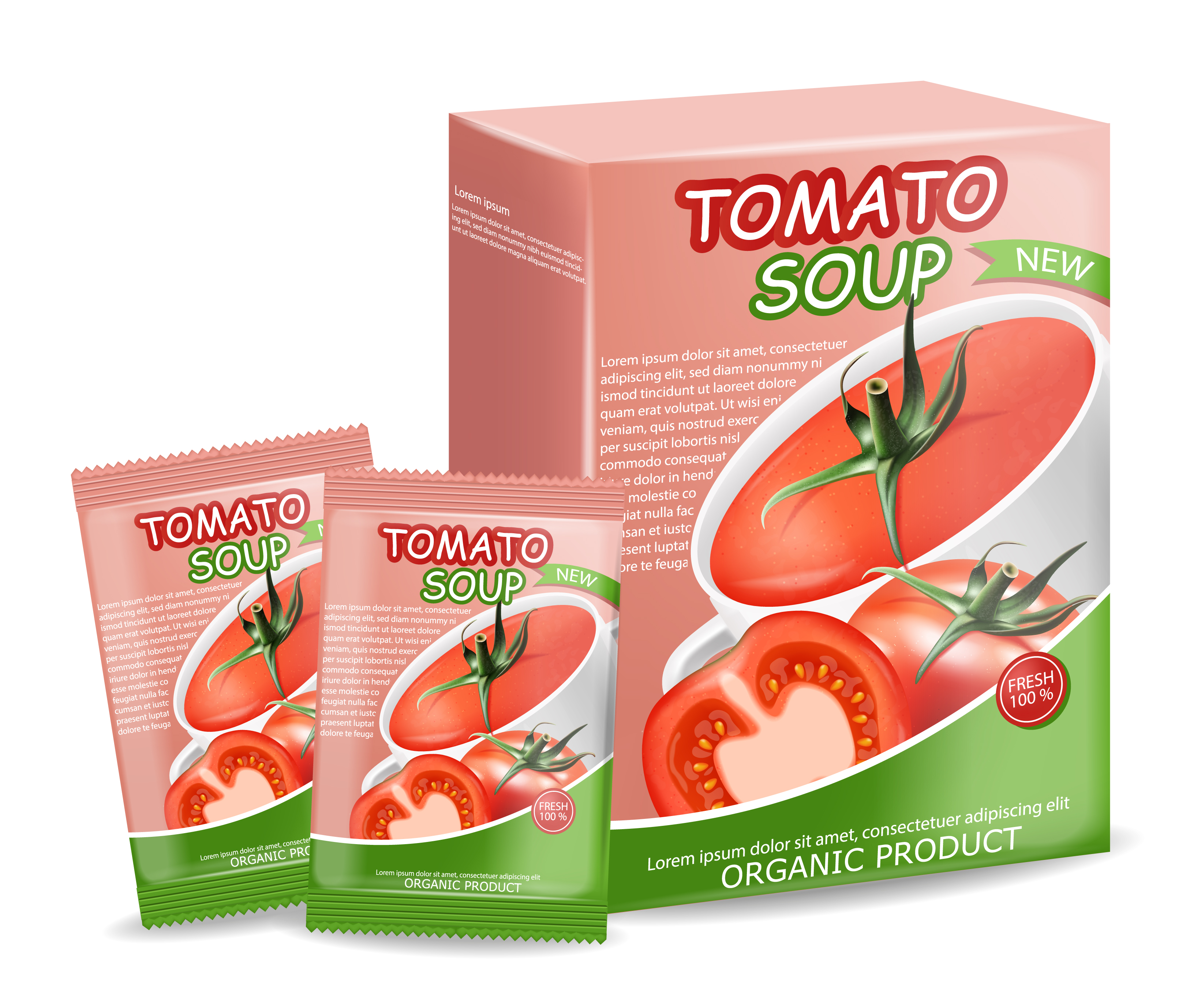 Tomato Soup Advertisement | Organic Fresh Soup Product Promo