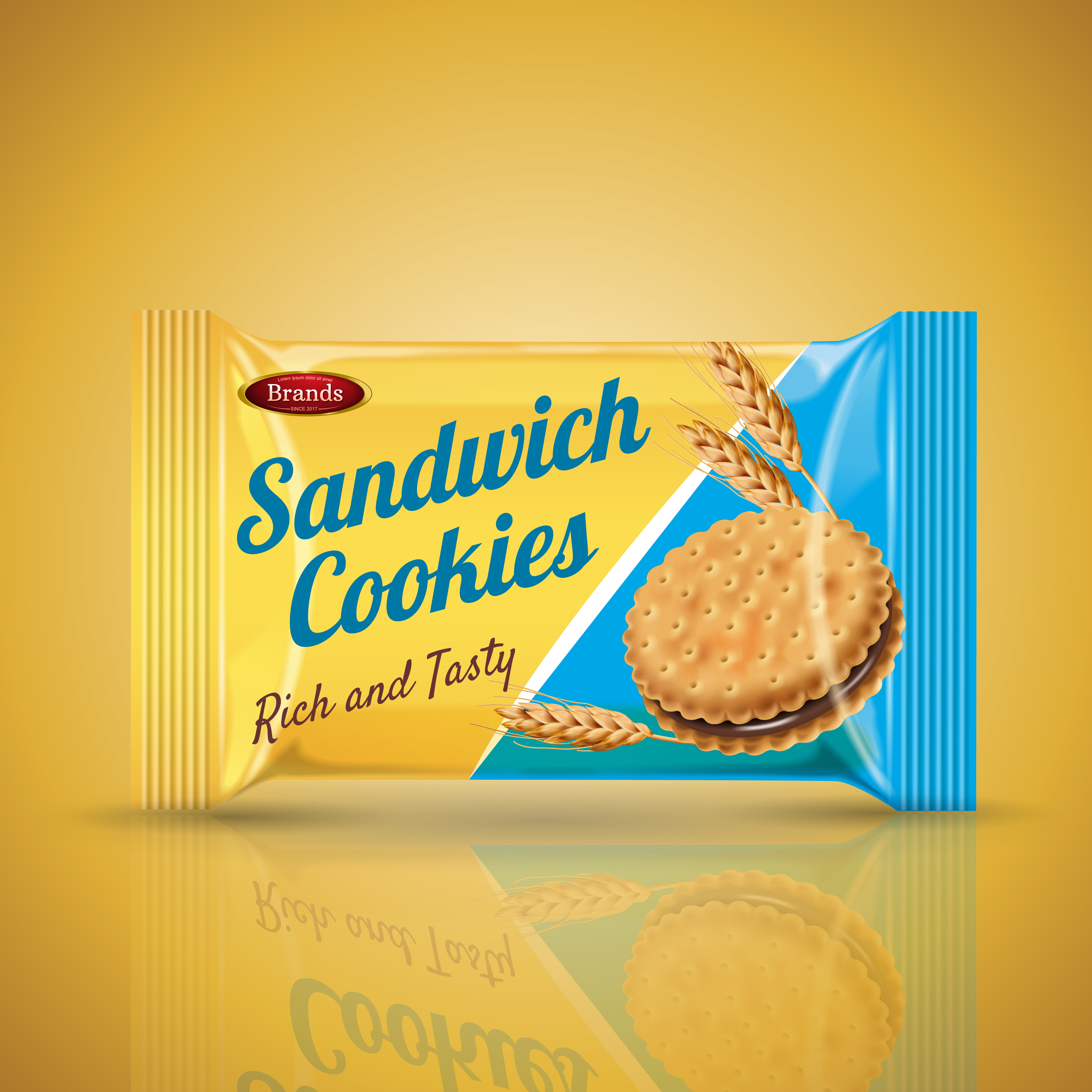 Sandwich Cookies Promo | Rich & Tasty Biscuit Product Advertisement
