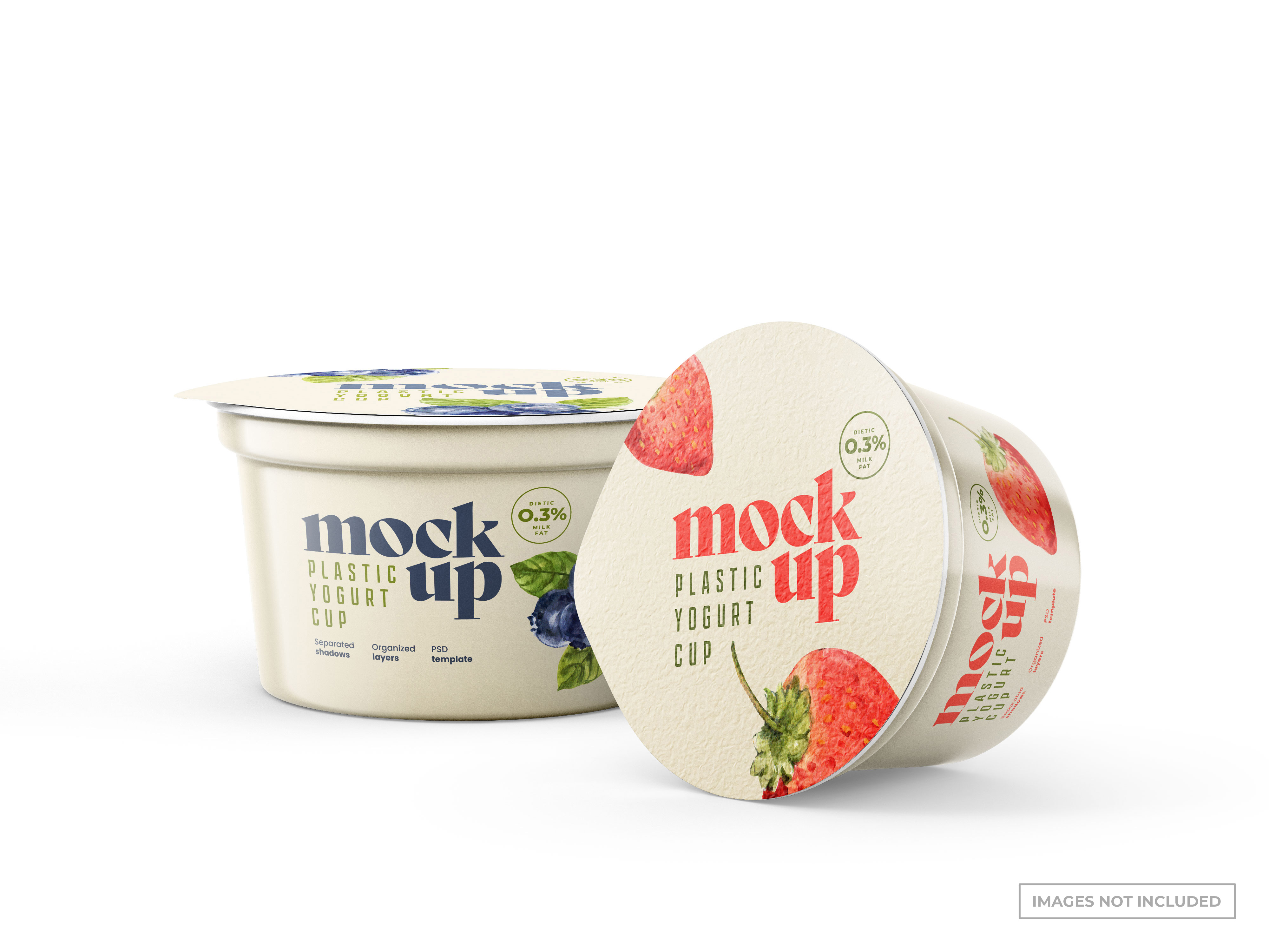 Yogurt Cup Packaging Promo | Fresh Dairy Product Advertisement