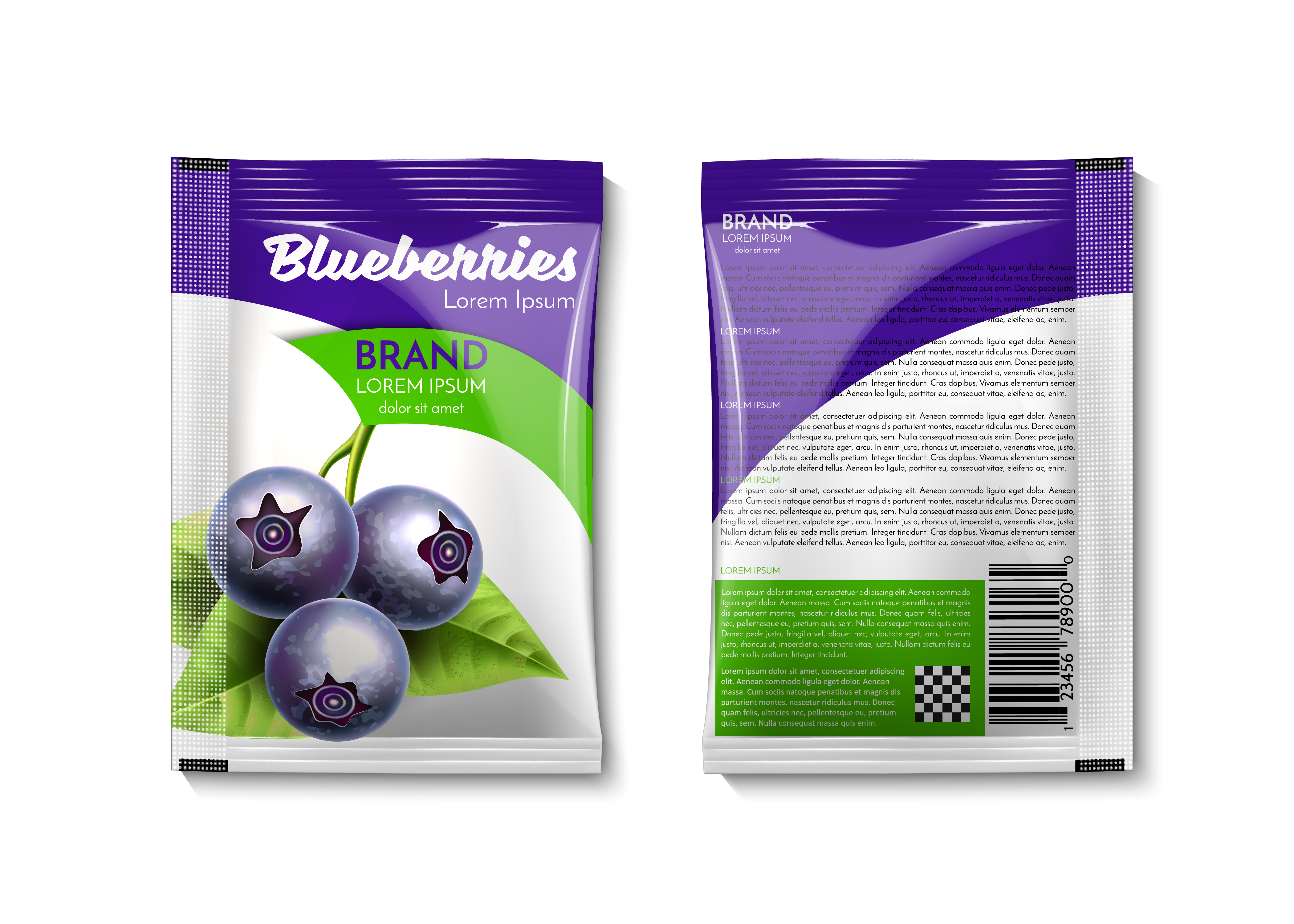 Blueberry Product Packaging Promo | Fresh Fruit Brand Advertisement