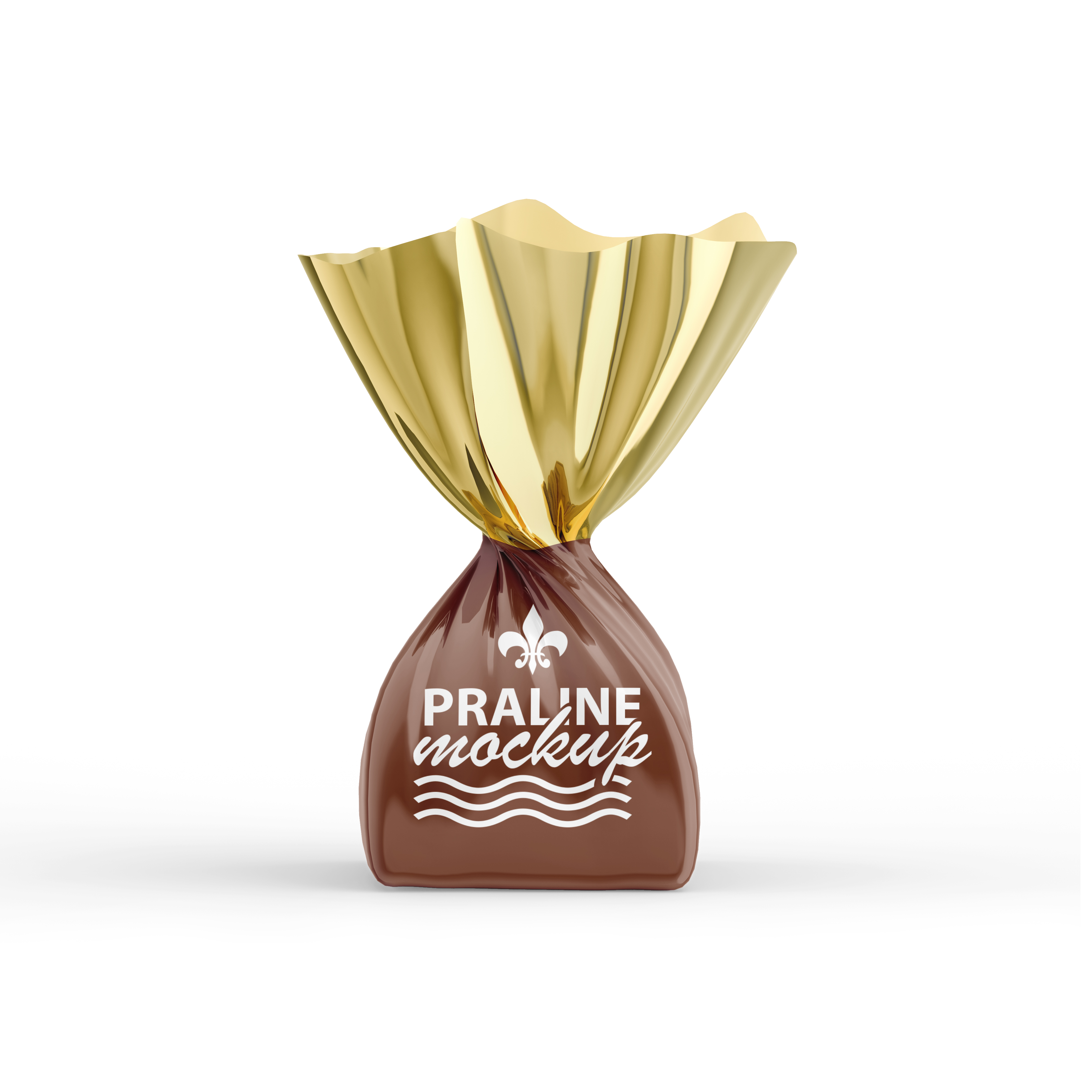 Premium Praline Chocolate Packaging Mockup | Luxury Candy Product Design