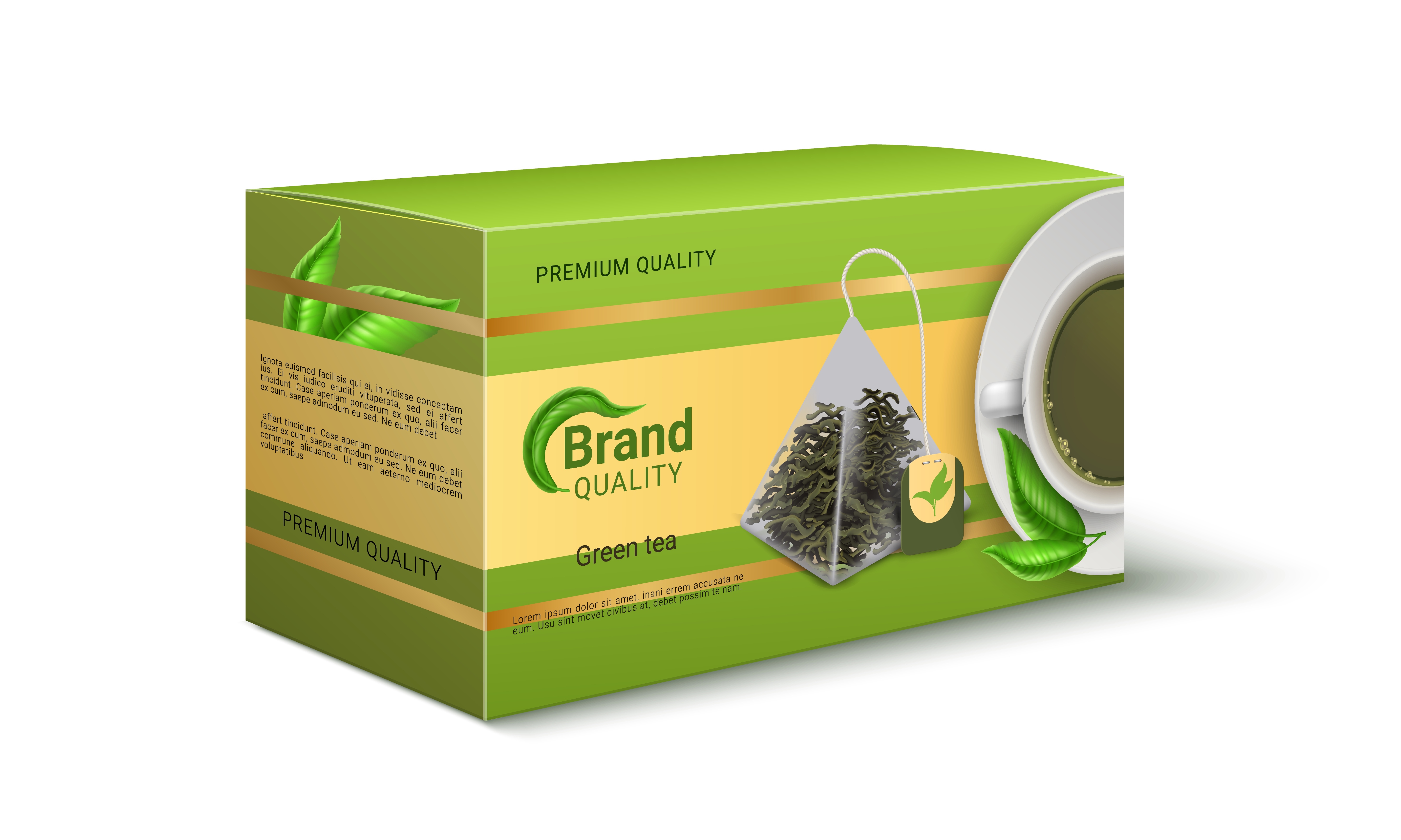 Premium Green Tea Packaging Promo | Healthy Tea Product Advertisement