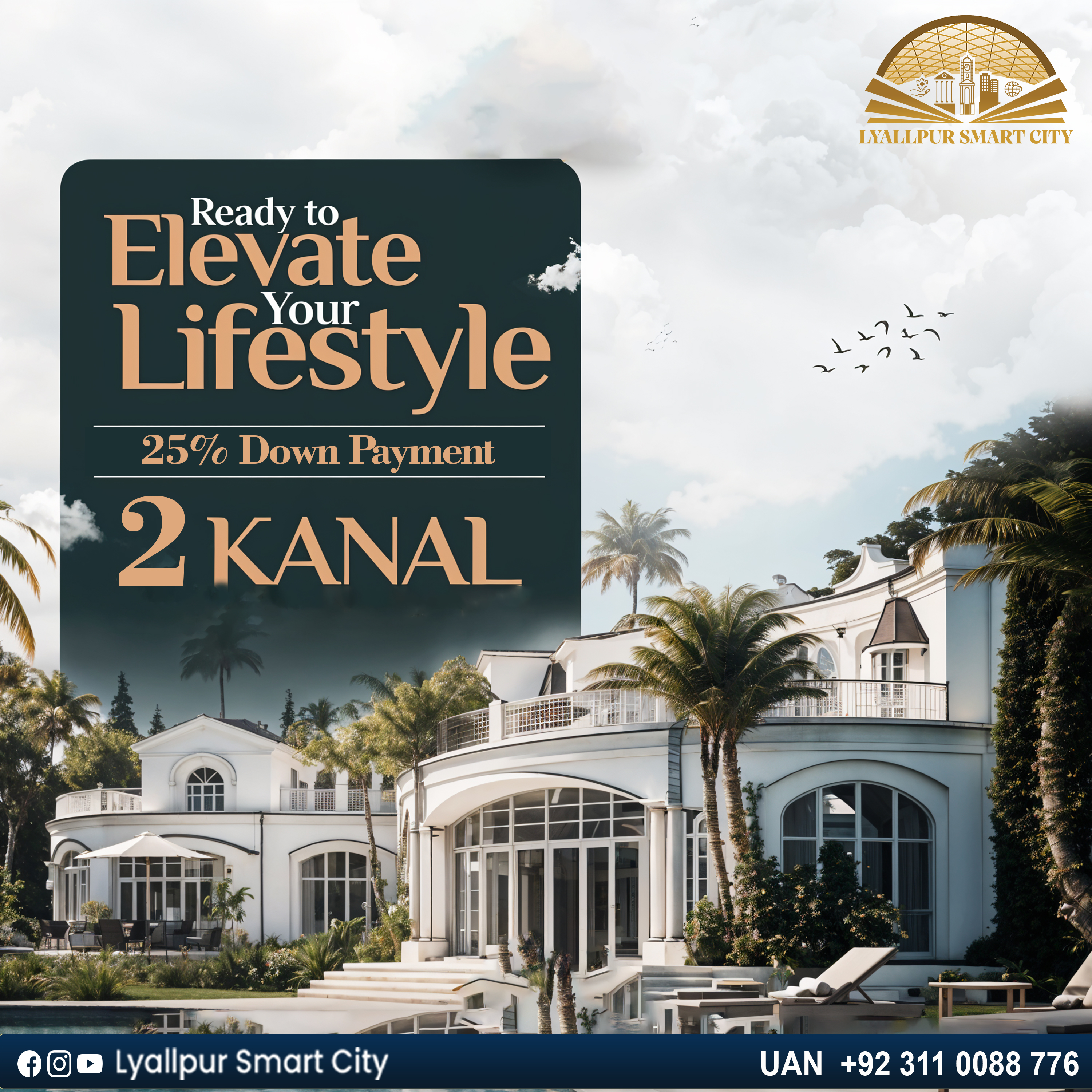 2 Kanal Luxury Lifestyle Offer | Lyallpur Smart City Real Estate Promotion